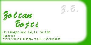 zoltan bojti business card
